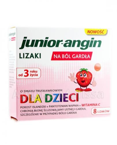 Junior angin льодяники від болю в горлі та ангіни - 8 шт