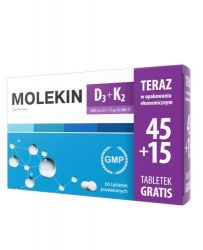 molekin D3 + K2 здоров'я кісток - 60 табл