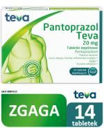 Pantoprazol Teva, Пантопразол Тева 20 мг, 14 гастрорезистентних таблеток