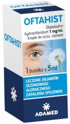 Oftahist, Офтагіст, 1 мг/мл, краплі очні протиалергічні по 5 мл