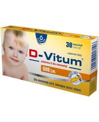 D - Vitum Witamina D 600 МО для дітей з 6 місяців - 30 капс
