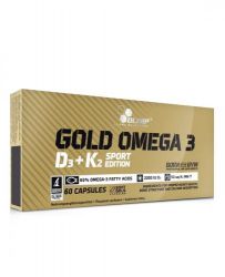 GOLD OMEGA 3 SPORT EDITION D3 + K2 - 60 капс