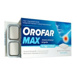 OROFAR MAX від ангіни та гострих запалень горла - 20 паст