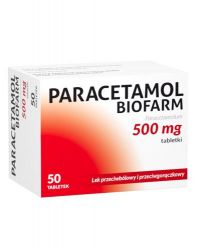 Paracetamol Biofarm болезаспокійливий та жарознижуючий 500 мл - 50 табл