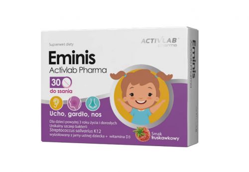 Емініс (Eminis) підтримує здорову бактеріальну флору верхніх дихальних шляхів, аналог Entitis - 30 шт