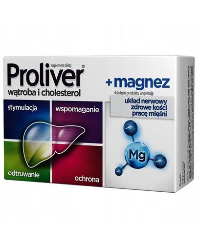 Proliver + Magnesium правильне функціонування печінки - 30 табл