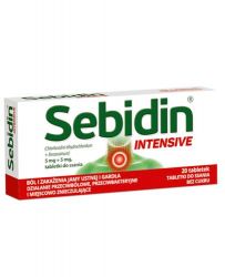 Sebidin Intensive, від болю в горлі - 20 таблеток