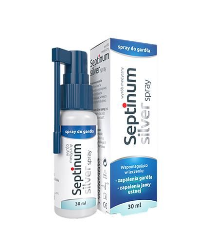 Septinum Silver спрей миттєво полегшує біль у горлі - 30 мл