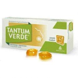 Tantum Verde медово-апельсиновий смак при ангінах і запаленнях ротової порожнини - 20 паст
