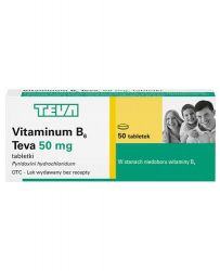 Vitaminum B6 Teva 50 мл - 50 табл