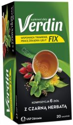 Verdin Fix з чорним чаєм для кращого травлення та зниження апетиту - 20 пак