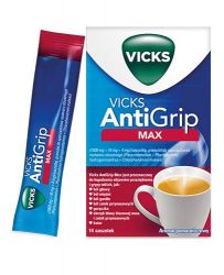 Vicks AntiGrip Max Orange лікування застуди та грипу - 14 пак
