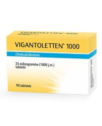 VIGANTOLETTEN вітамін D3 1000, для профілактики дефіциту вітаміну D3 - 90 таблеток