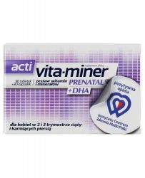 VITA-MINER PRENATAL + DHA таблетки № 30 + 30 кришечок