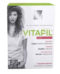 Vitapil з біотином + бамбук покращує стан шкіри голови та волосся - 60 табл