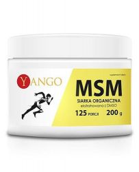 Органічна сірка (Yango MSM Organic Sulfur) здорове волосся, шкіра та нігті - 200 г