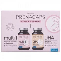 ФорМедс 1 (ForMeds Prenacaps Multi 1) для жінок до 12 тижня вагітності, 60 капсул + DHA 60 капсул